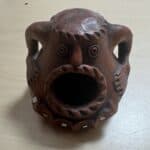 Salt or Pepper Single Clay Container, hand made in Armenia