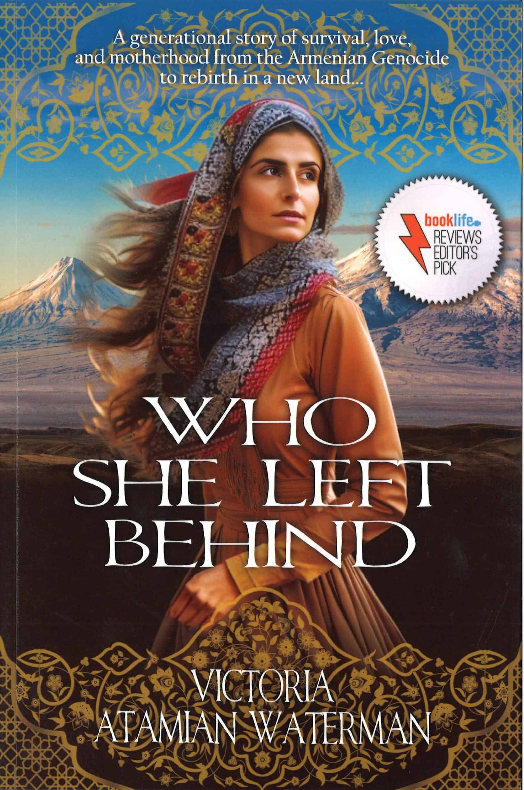 who she left Who She Left Behind, Victoria Atamian Waterman (softcover) - Image 1